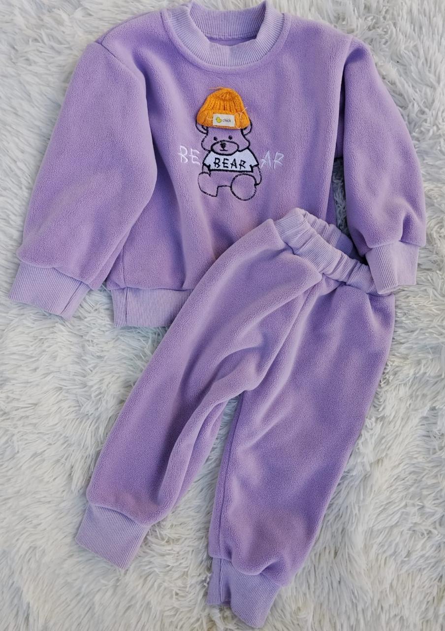 Conjunto Bebé Lila Polar Bear dos Piezas